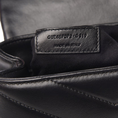 Saint Laurent Calfskin Y Quilted Monogram Toy Loulou Crossbody Bag Black 7 of 10