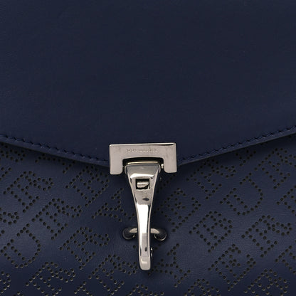 Burberry Calfskin Perforated Small Macken Crossbody Bag Regency Blue 7 of 9