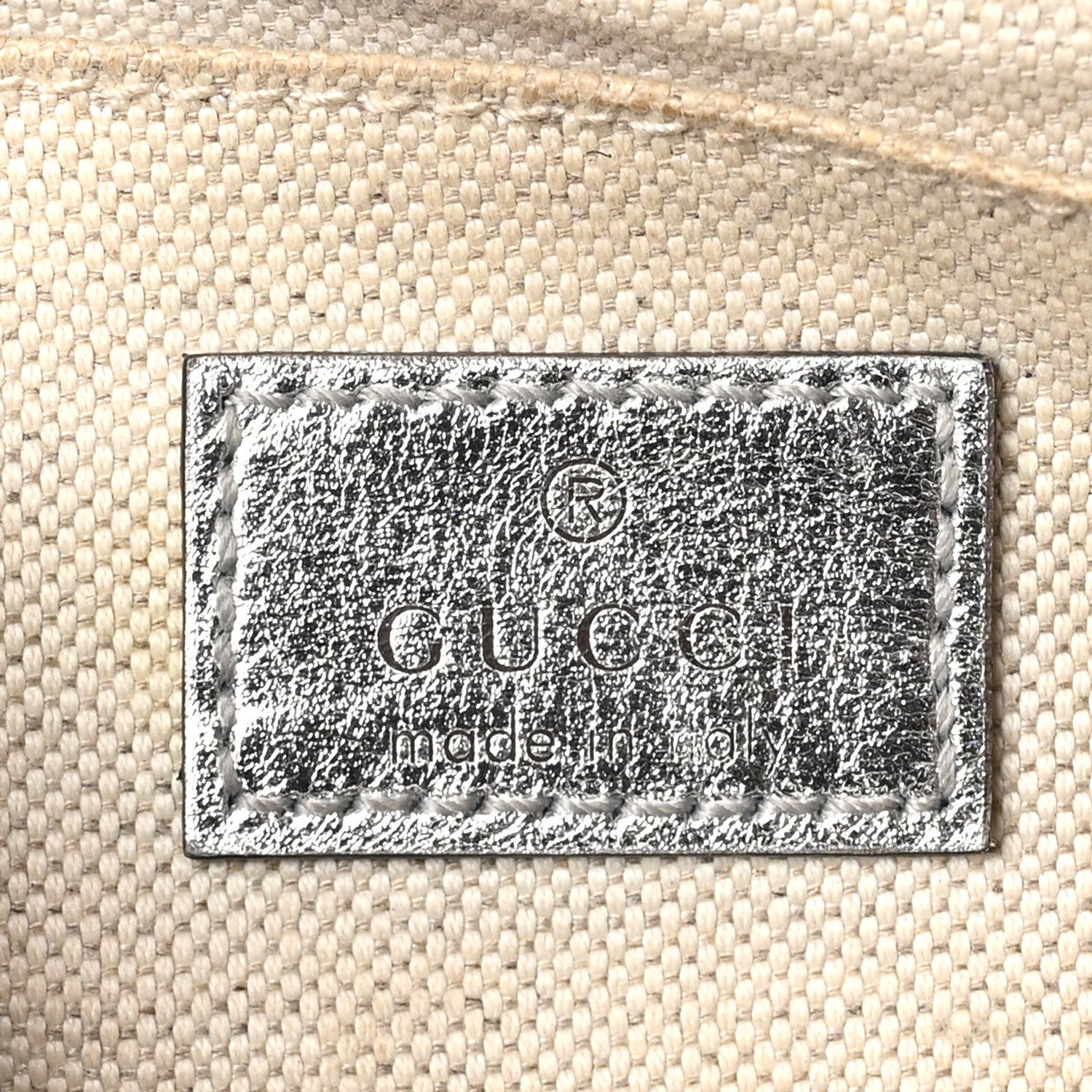 Gucci Metallic Sakai Be Green Calfskin Diagonal Stitched Small Blondie Shoulder Bag Silver 6 of 10
