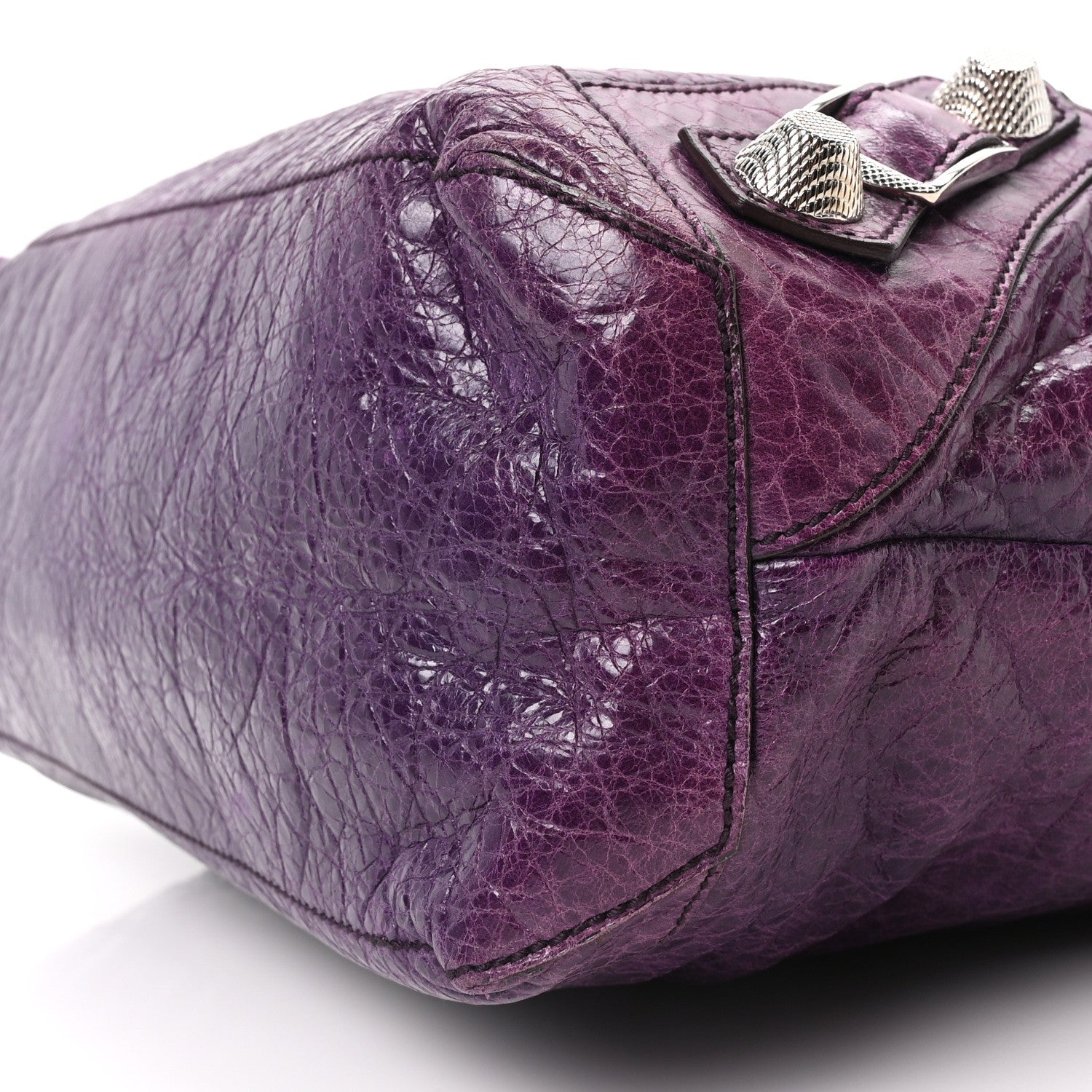 Balenciaga Agneau Giant 21 Silver Hardware Day Hobo Raisin 10 of 10