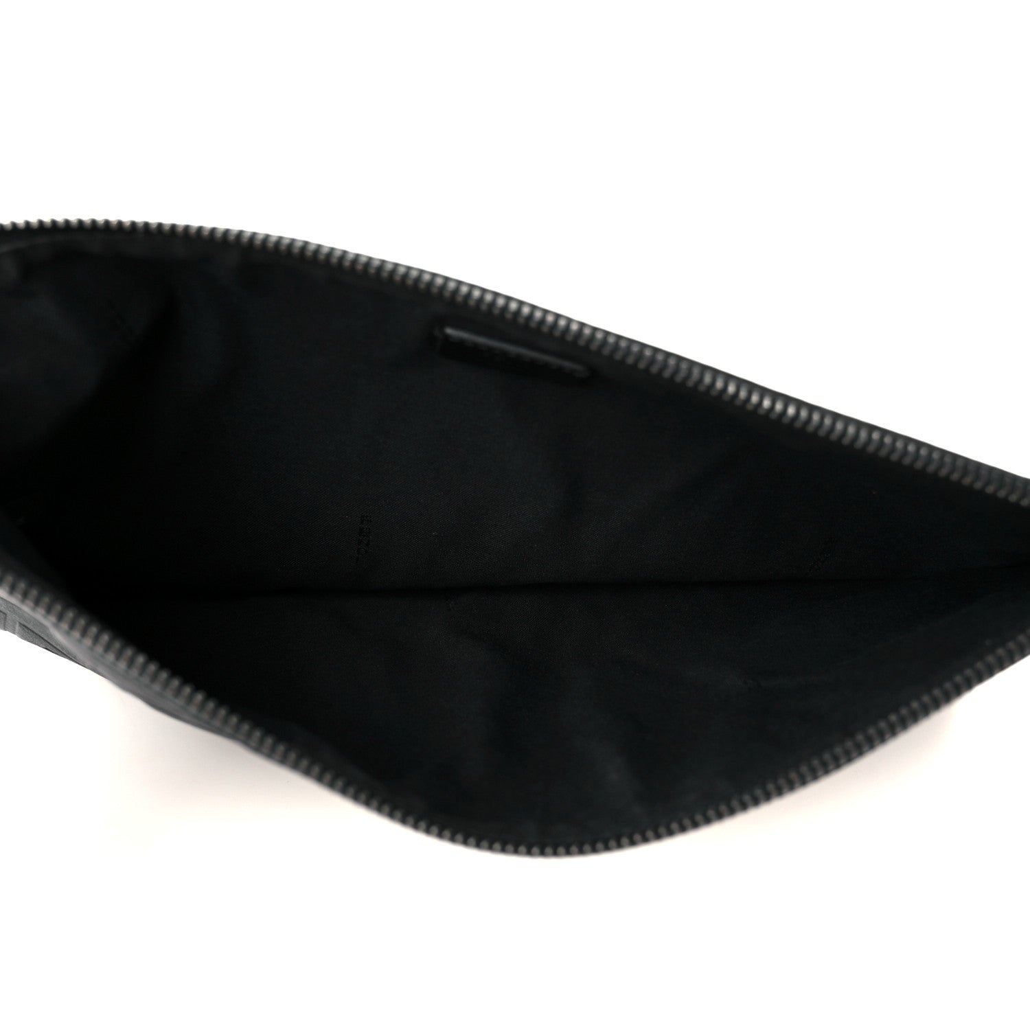Fendi Vitello Grace FF 1974 Embossed Pouch Black 5 of 9
