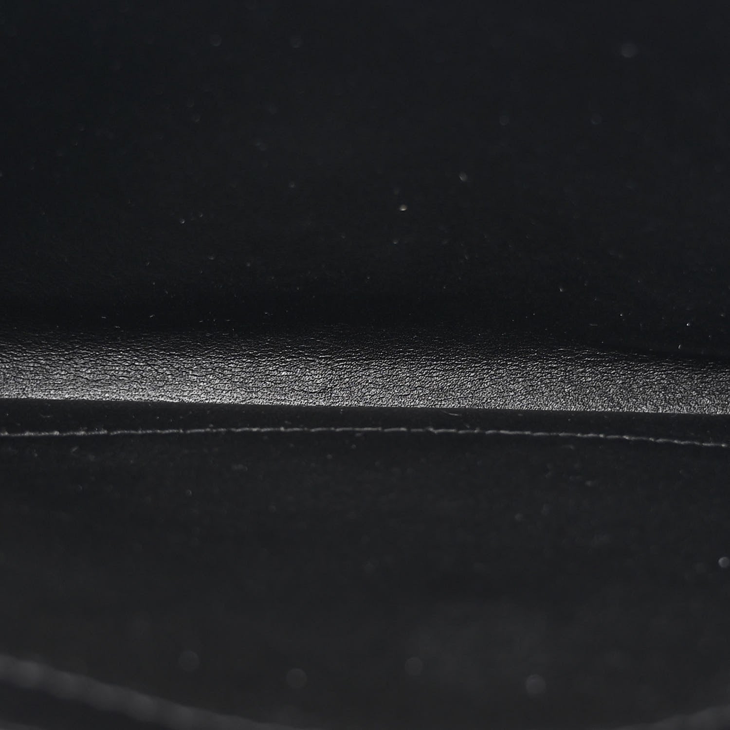 Saint Laurent Lambskin Carre Quilted Cassandre Chain Wallet Black 5 of 12