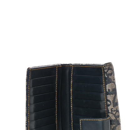Christian Dior Monogram Saddle Wallet Navy 10 of 13
