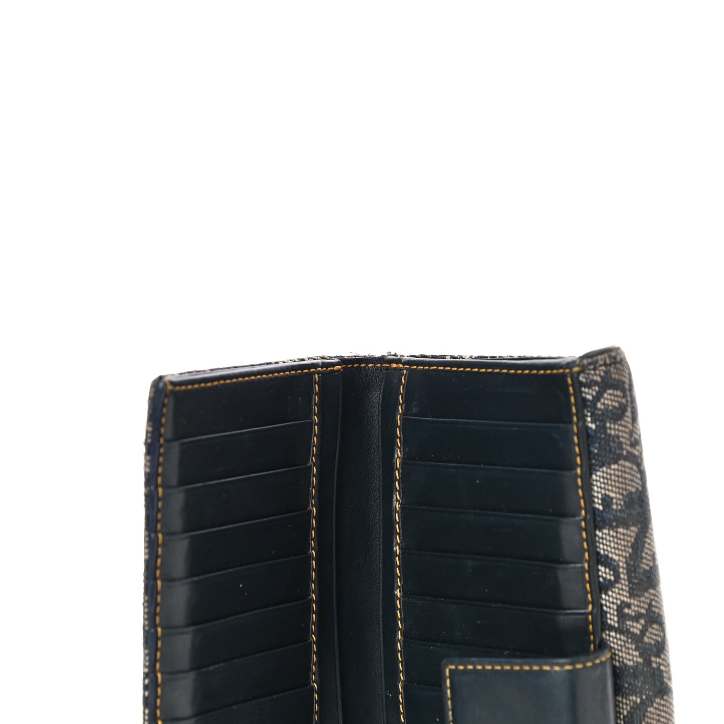 Monogram Saddle Wallet Navy