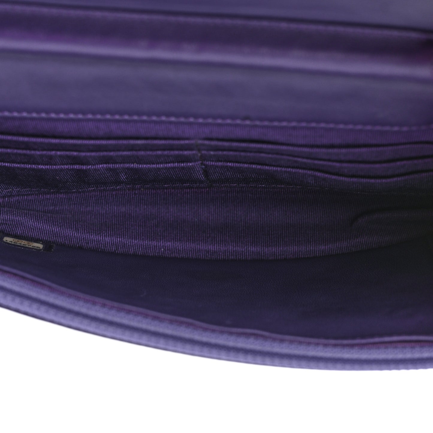 Lambskin Quilted Reissue Wallet On Chain WOC Purple