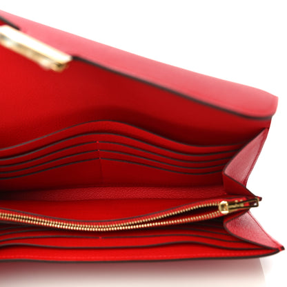 Hermes Evercolor Constance Long Wallet Rouge De Coeur 5 of 10