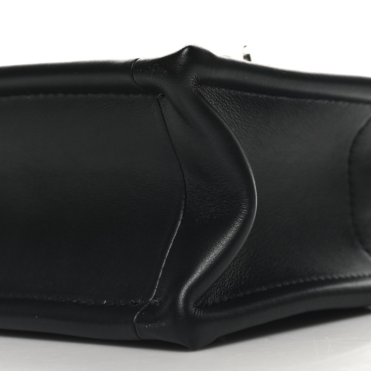 Calfskin Macrocannage Mini Book Tote Black