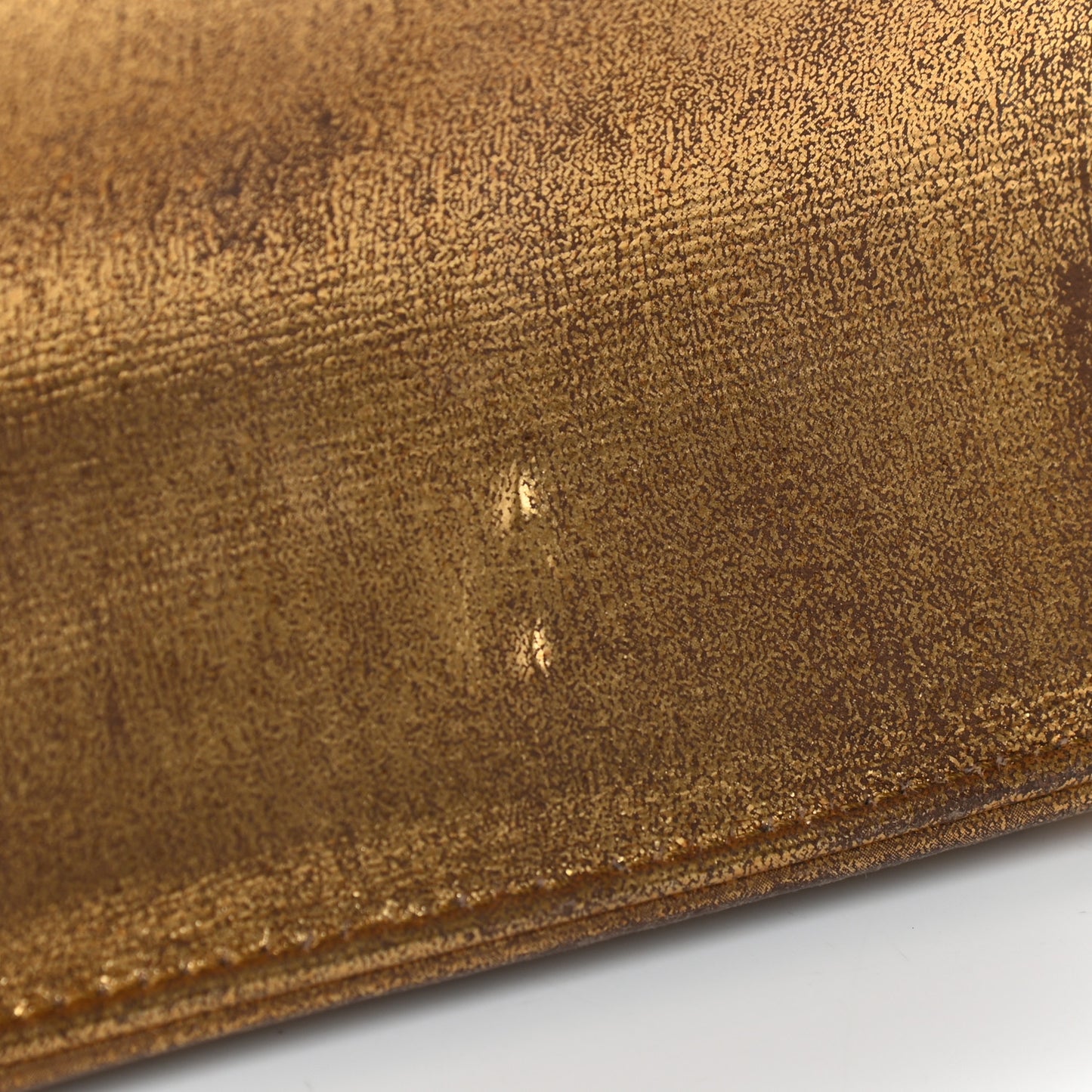 Metallic Brushed Calfskin Medium Diorama Flap Bag Gold