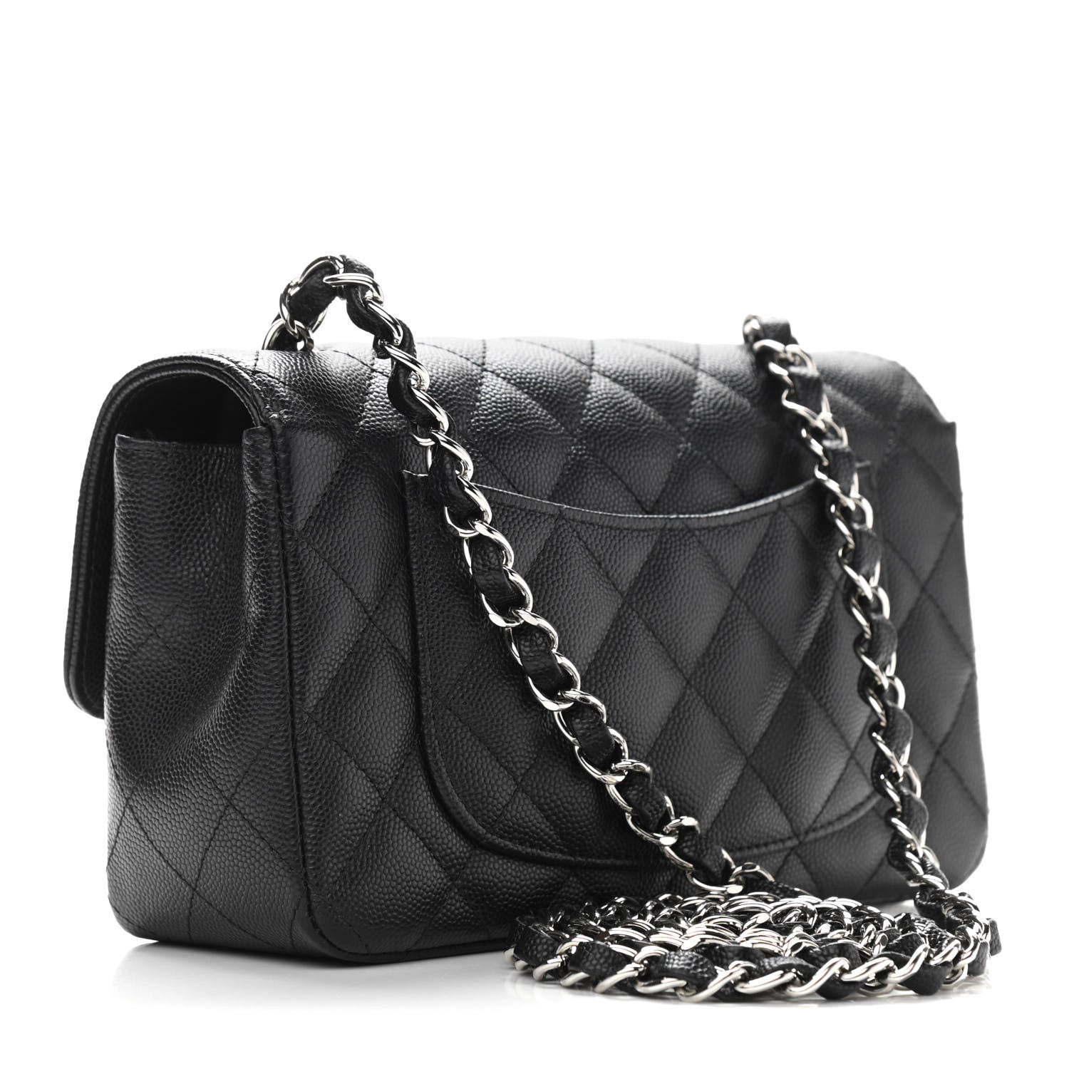 Chanel Caviar Quilted Mini Rectangular Flap Black 3 of 12