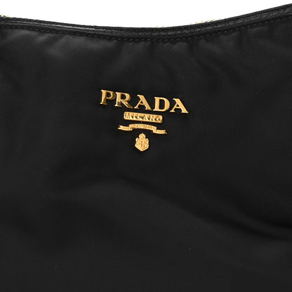Prada Tessuto Nylon Vitello Daino Tote Black 6 of 8