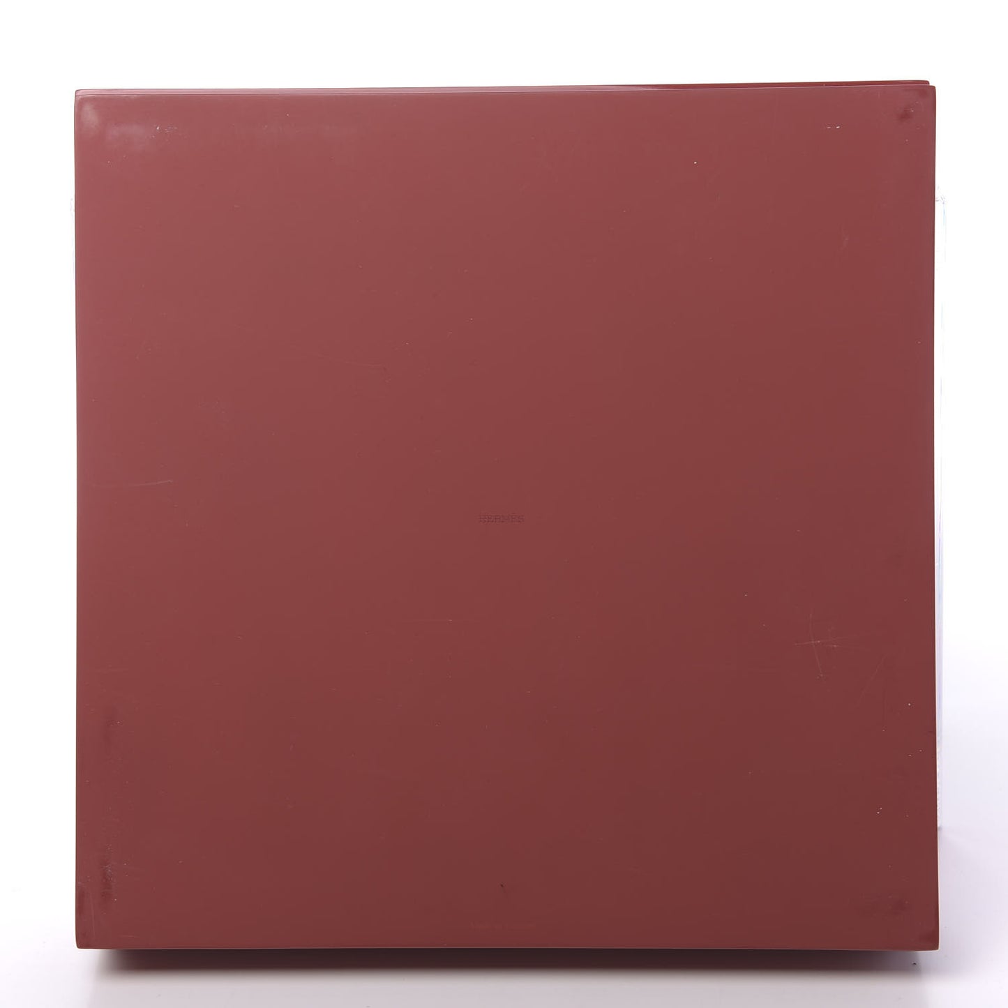 Lacquered Wood Cnossos H Scarves Box Cherry Terracotta