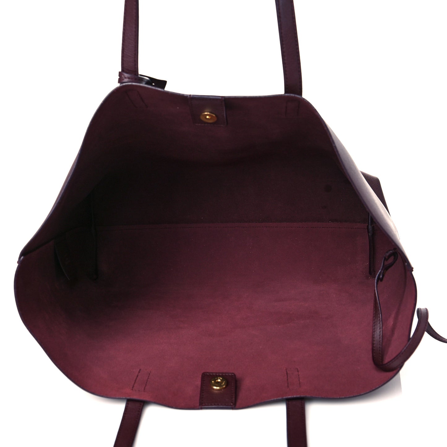 Calfskin Large Shopping Tote Old Bordeaux