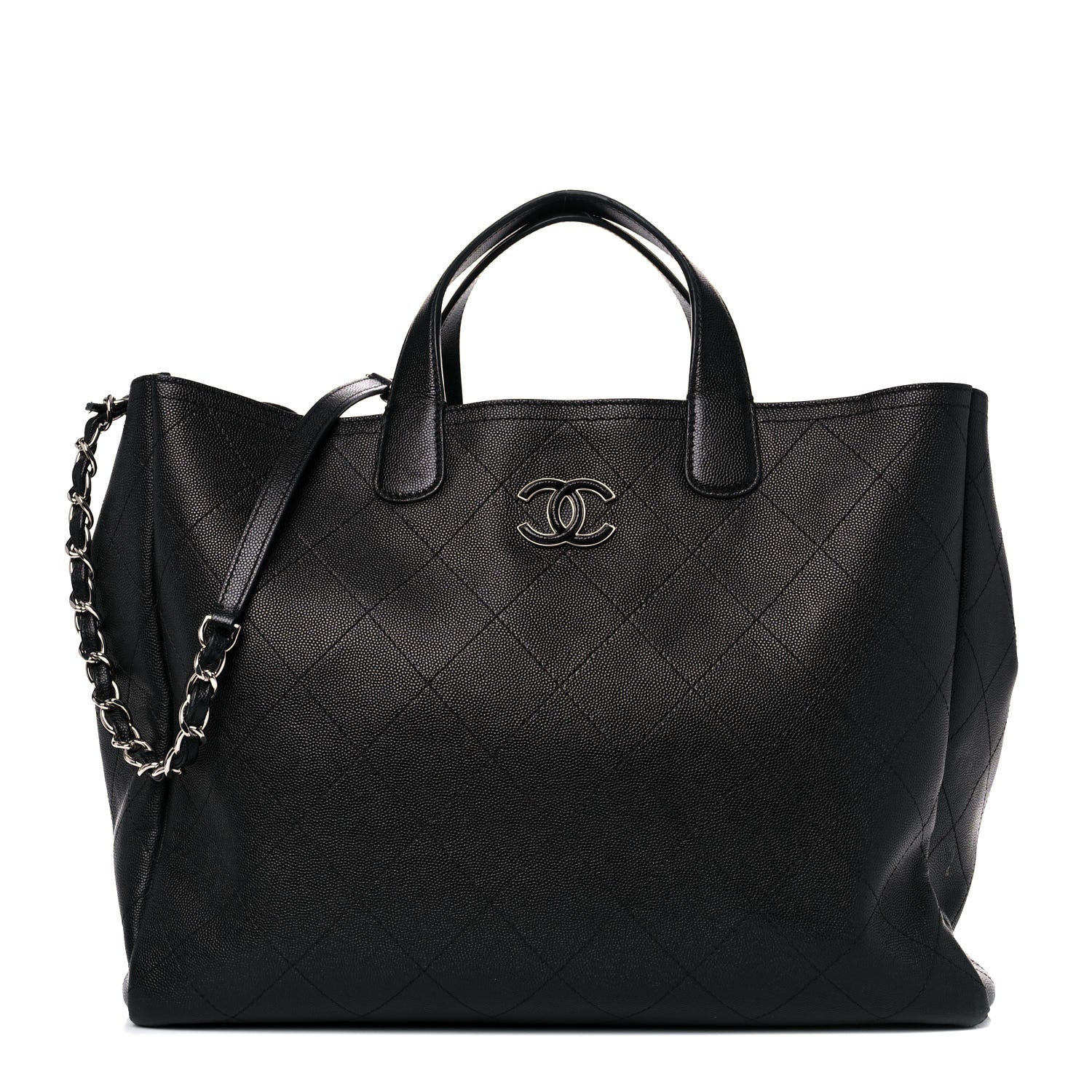 Chanel Caviar Stitched Large Shopping Tote Black 1 of 20