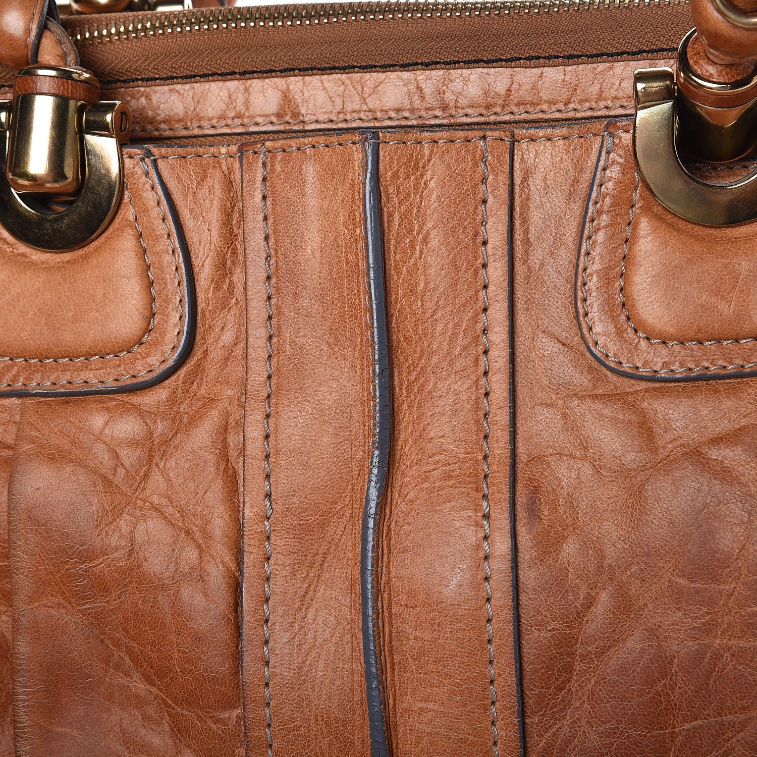 Chloe Lambskin Heloise Satchel Gazelle 13 of 13