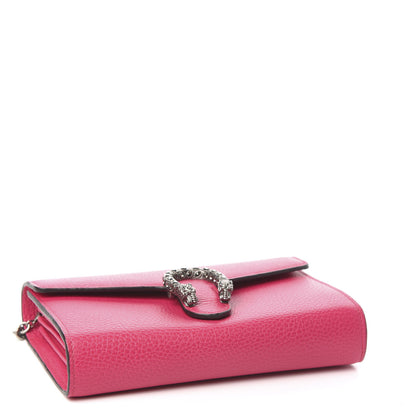 Gucci Dollar Calfskin Crystal Mini Dionysus Chain Wallet Box Pink 5 of 11