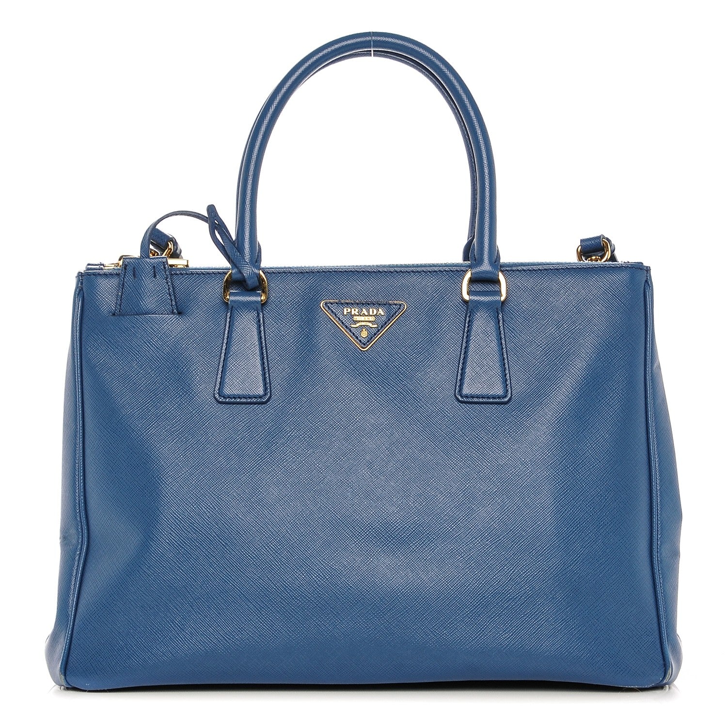 Prada Saffiano Medium Galleria Double Zip Tote Cobalto 1 of 11