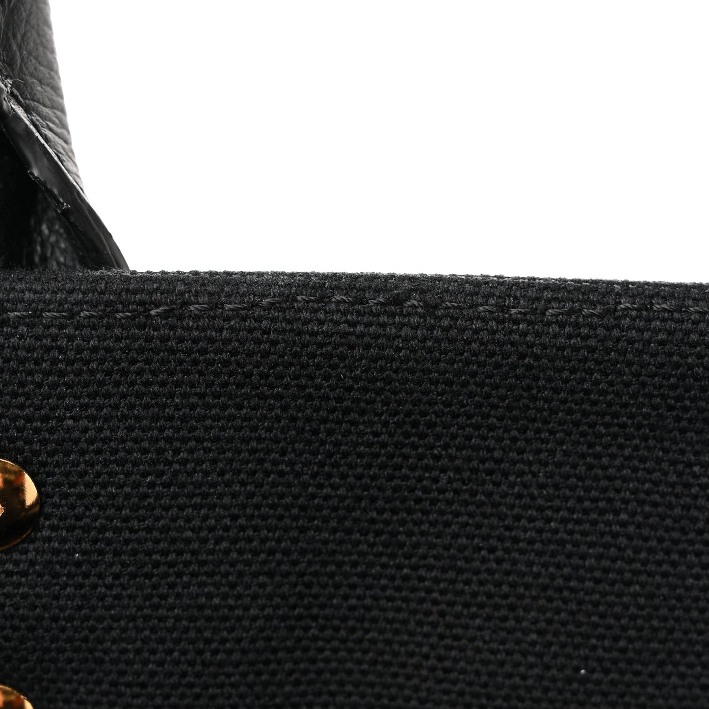 Canvas Calfskin La Medusa Small Tote Black
