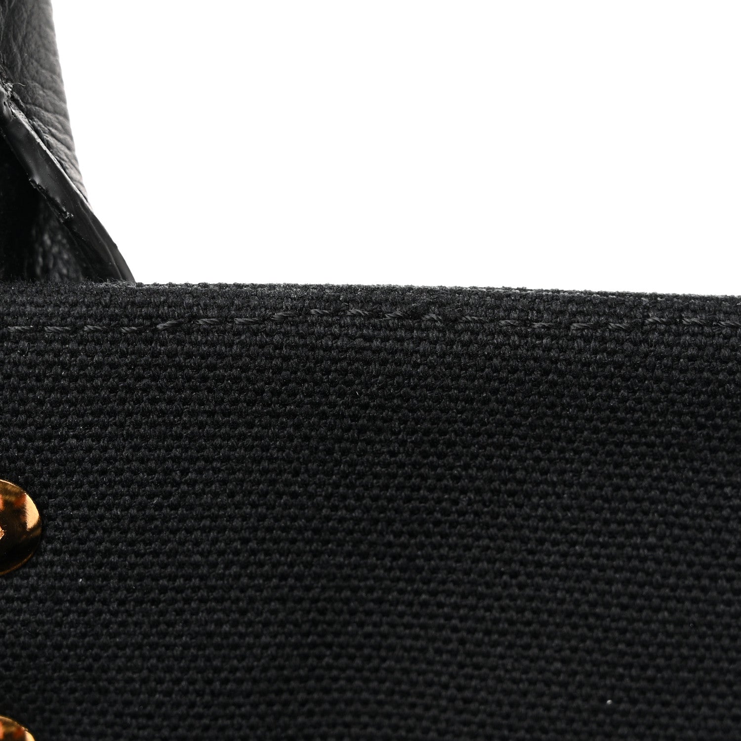Versace Canvas Calfskin La Medusa Small Tote Black 11 of 12