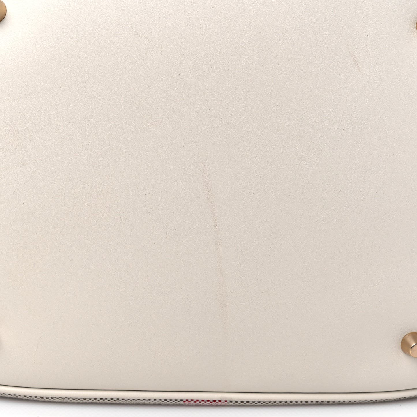 Canvas Mega Check Medium Ashby Hobo White