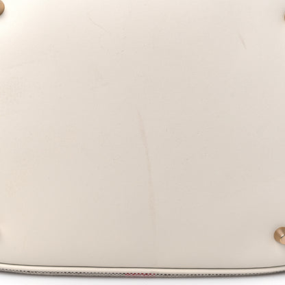 Burberry Canvas Mega Check Medium Ashby Hobo White 12 of 13