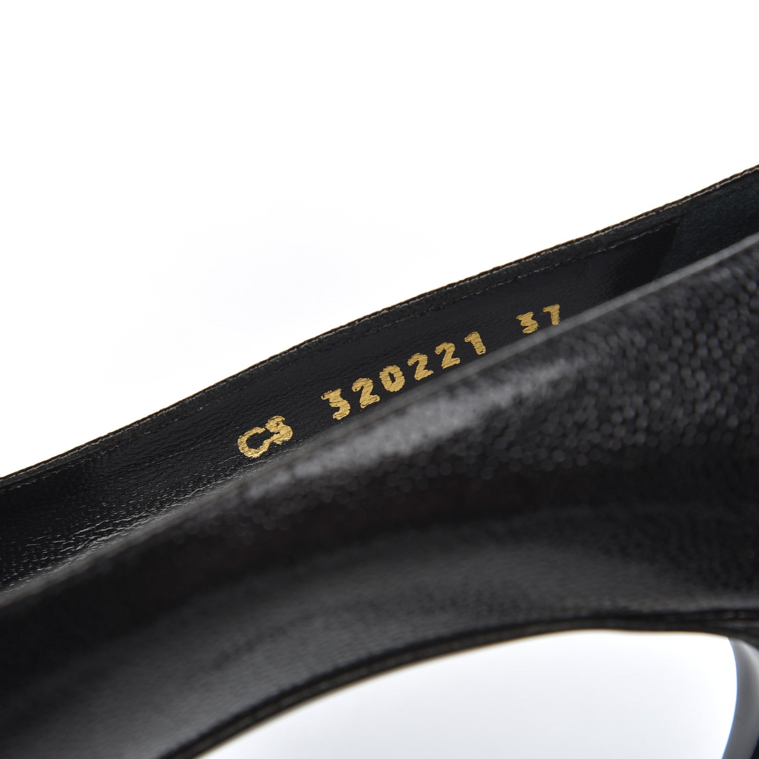 Saint Laurent Patent Grain de Poudre Janis 80 Escarpin Pumps 37 Black 8 of 14