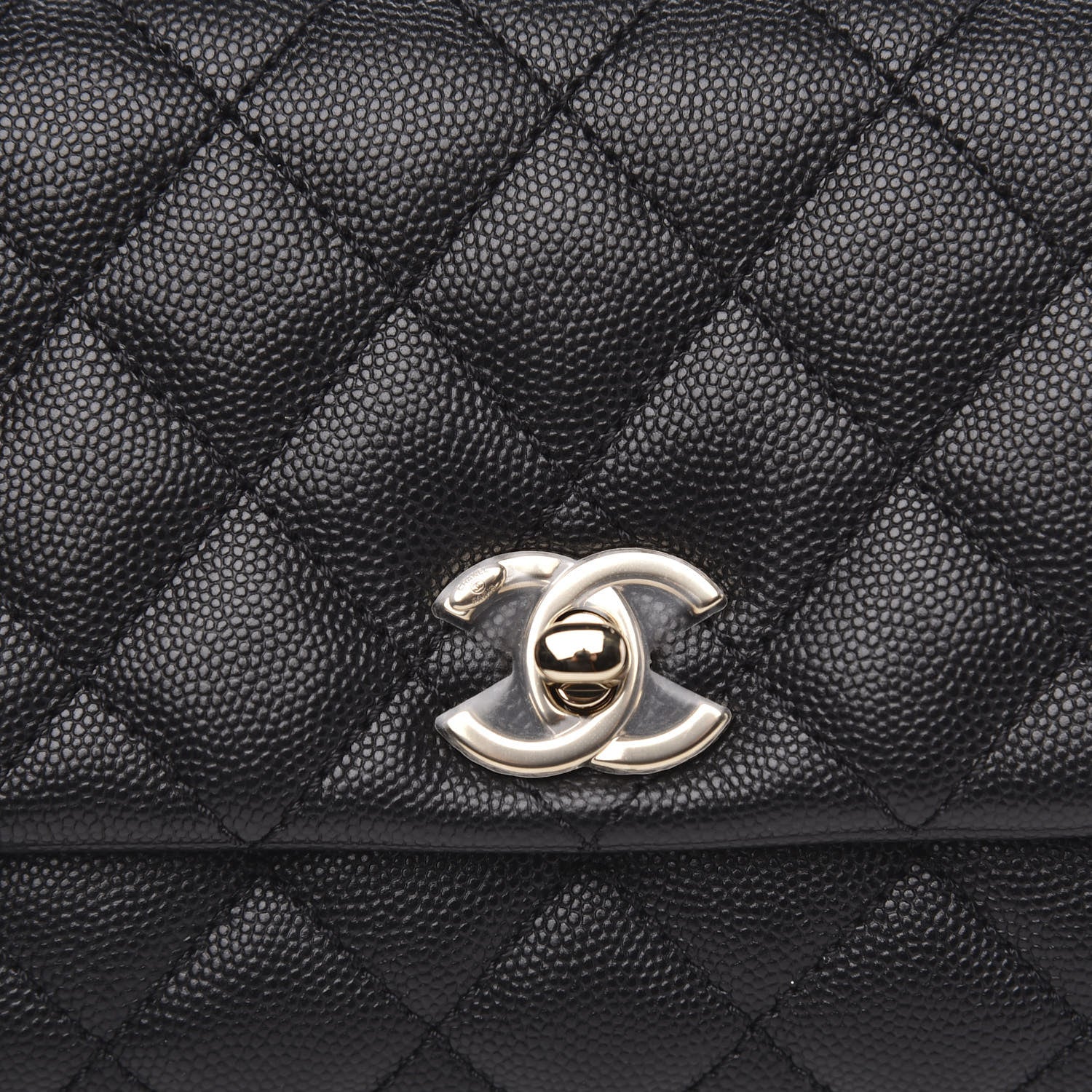 Chanel Caviar Quilted Extra Mini Coco Handle Flap Black 10 of 11