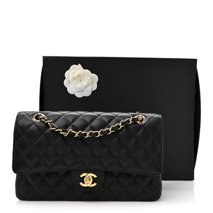 Chanel Caviar Quilted Medium Double Flap Black 12 of 12