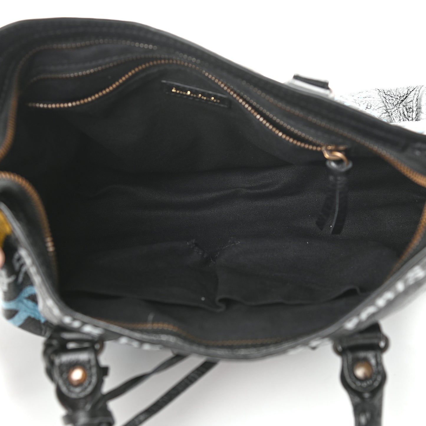 Agneau Graffiti All Over Classic Hardware S City Black Multicolor