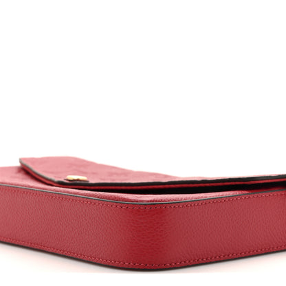 Louis Vuitton Empreinte Pochette Felicie Chain Wallet Scarlet 21 of 25