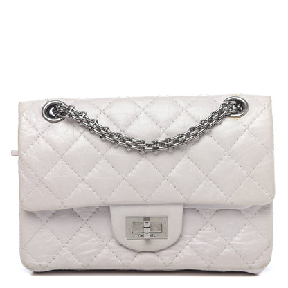 Chanel Aged Calfskin 50th Anniversary 2.55 Reissue 224 Flap White 1 of 17