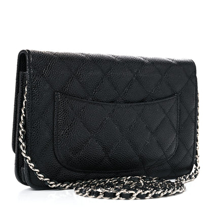 Chanel Caviar Quilted Wallet On Chain WOC Black 3 of 11