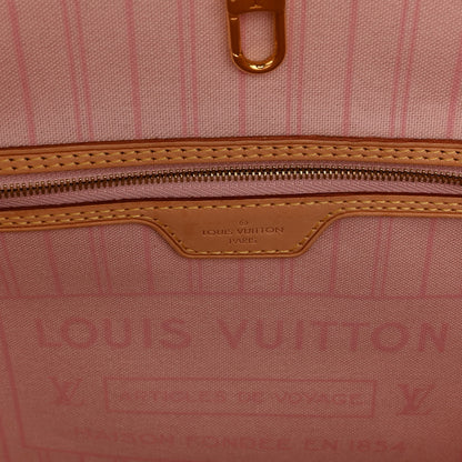 Louis Vuitton Damier Azur Neo Neverfull MM Rose Ballerine 7 of 12