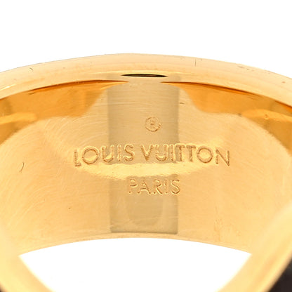 Louis Vuitton Metal LV Instinct Set of 2 Rings L 52 6 Silver Gold 4 of 4