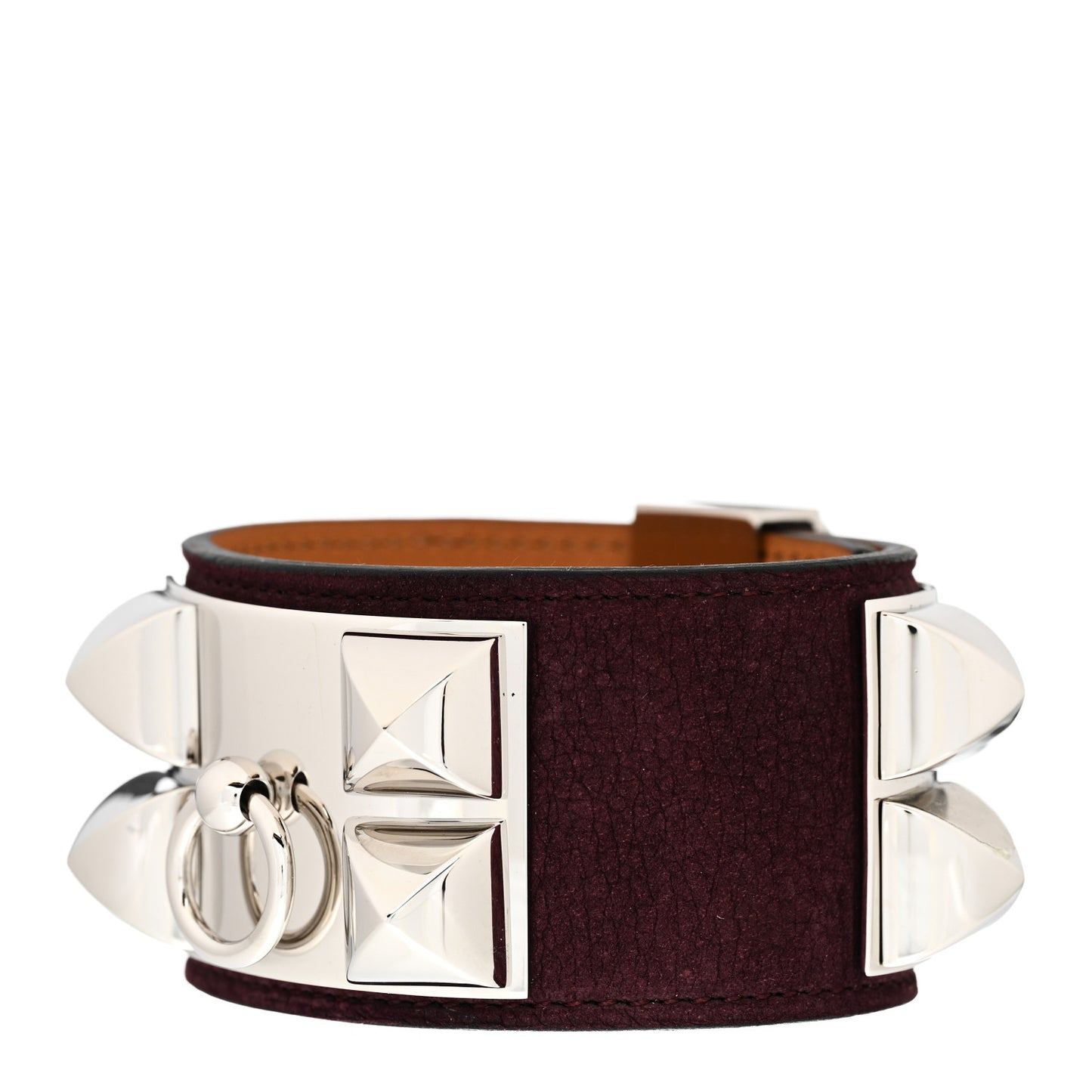 Suede Collier de Chien CDC Bracelet S Prune