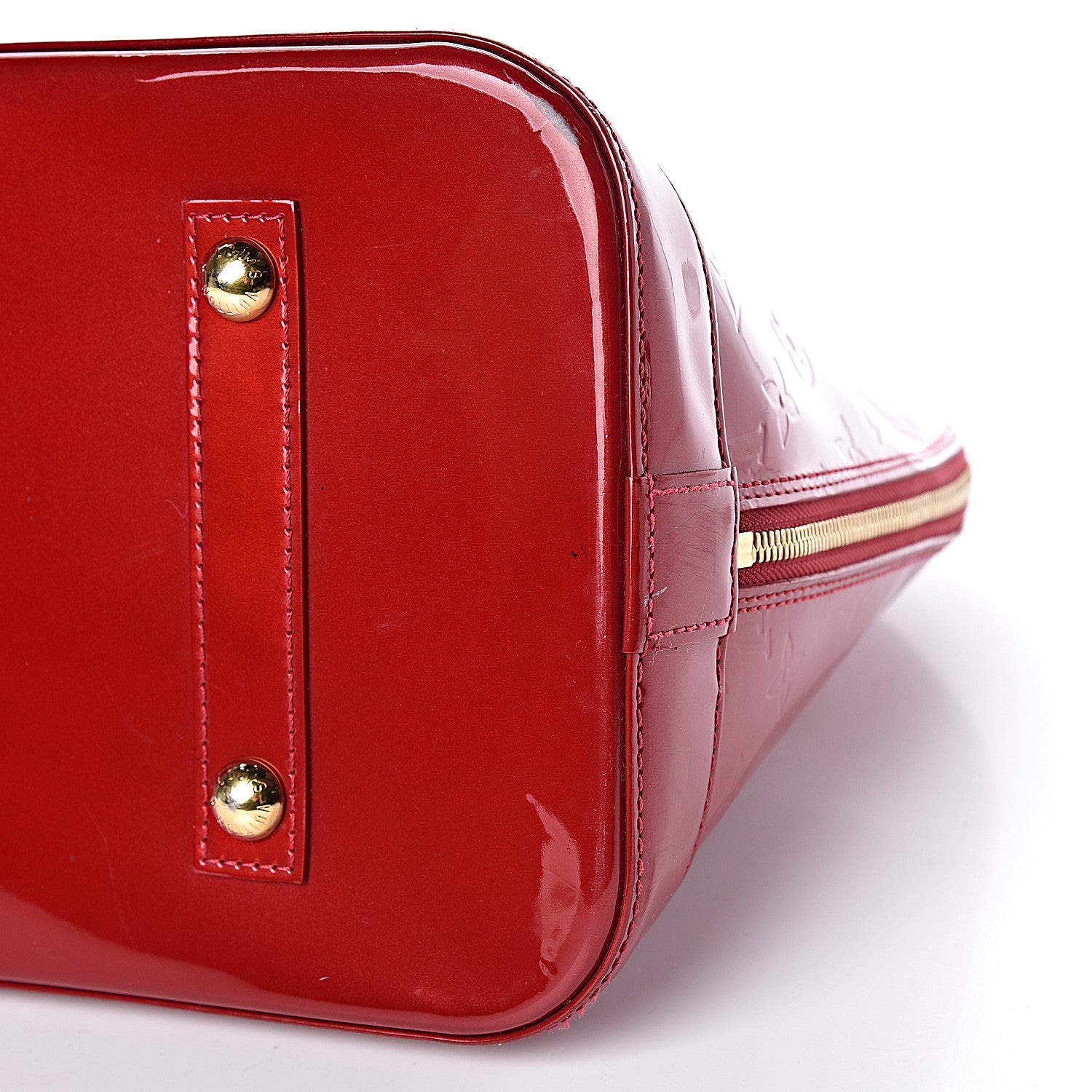 Louis Vuitton Vernis Alma MM Pomme D'Amour 9 of 14