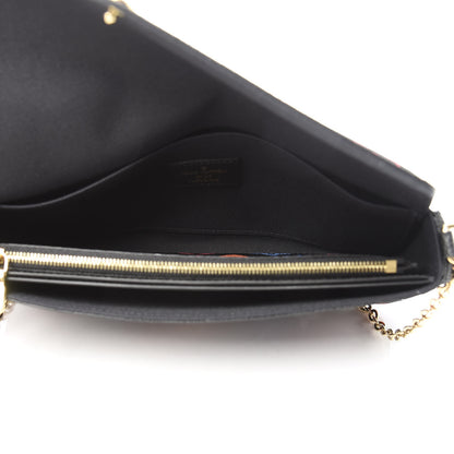 Louis Vuitton Game On Felicie Chain Wallet Black 6 of 12