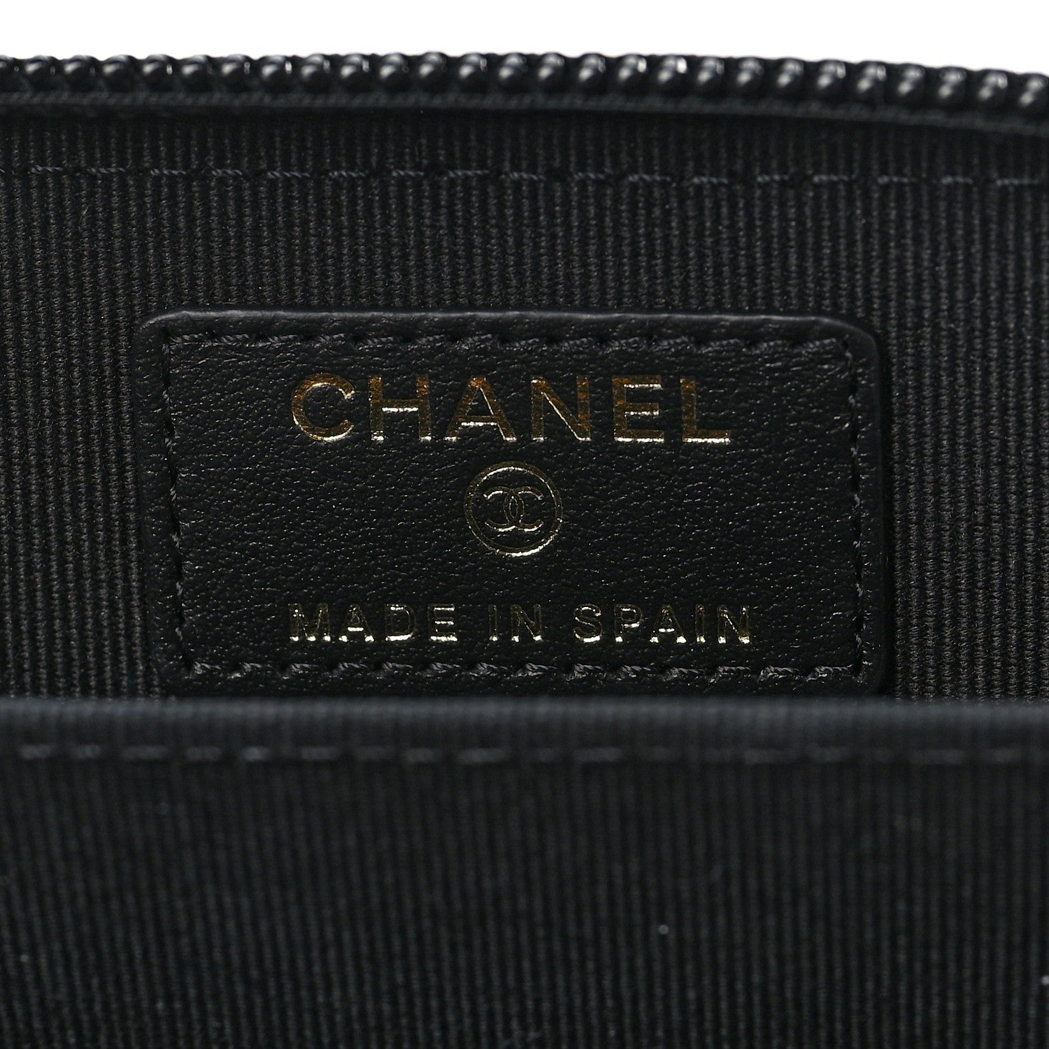 Chanel Caviar Quilted Boy Zip Around Coin Purse Wallet Black 6 of 10