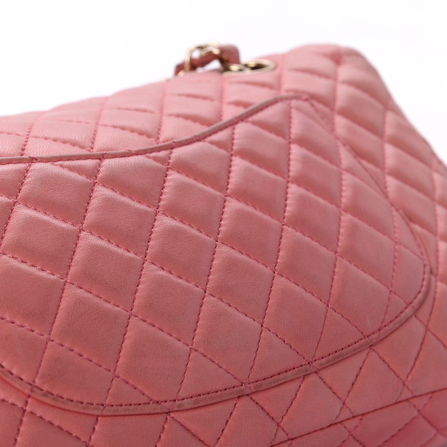 Chanel Lambskin Quilted Valentine Charms Medium Single Flap Pink 13 of 14