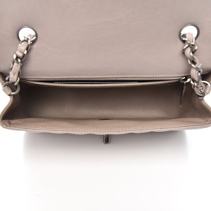 Chanel Iridescent Calfskin Chevron Quilted Mini Rectangular Flap Grey 5 of 12