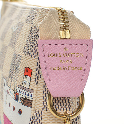 Louis Vuitton Damier Azur 2016 Christmas Animation Mini Pochette Accessories 6 of 7
