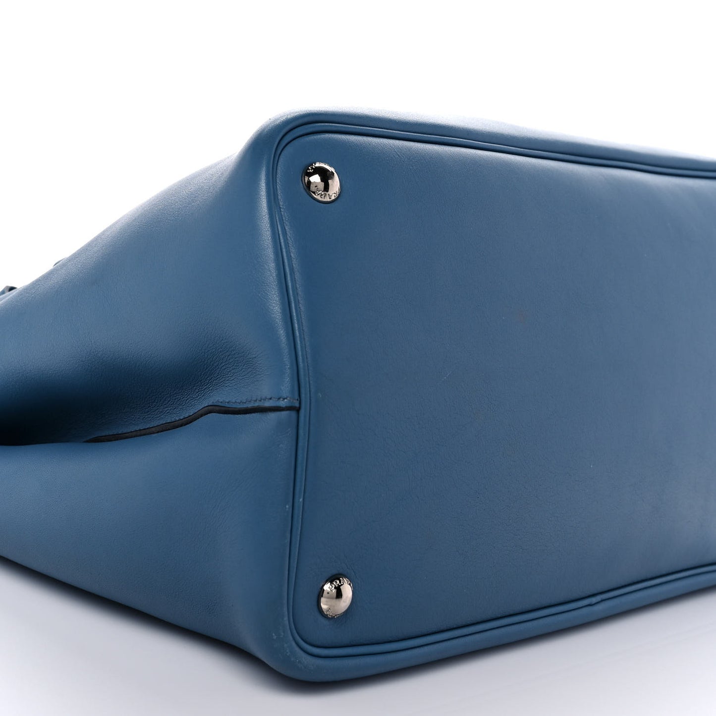 City Calfskin Large Double Bag Avio