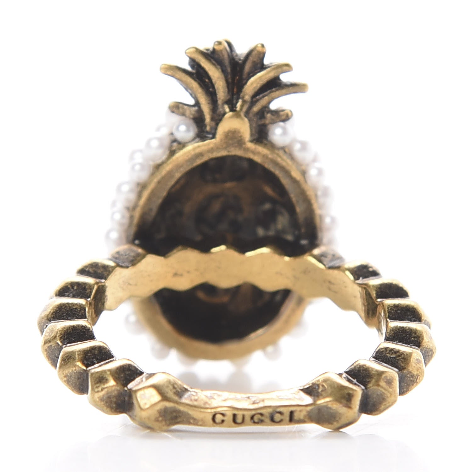 Gucci Pearl Pineapple Ring L Cream 2 of 4