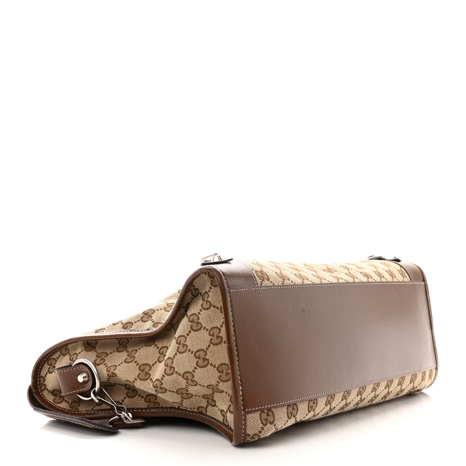 Balenciaga X GUCCI GG Monogram Azalea Calfskin Neo Classic Silver Hardware Medium City Beige Ebony Brown Sugar 4 of 14