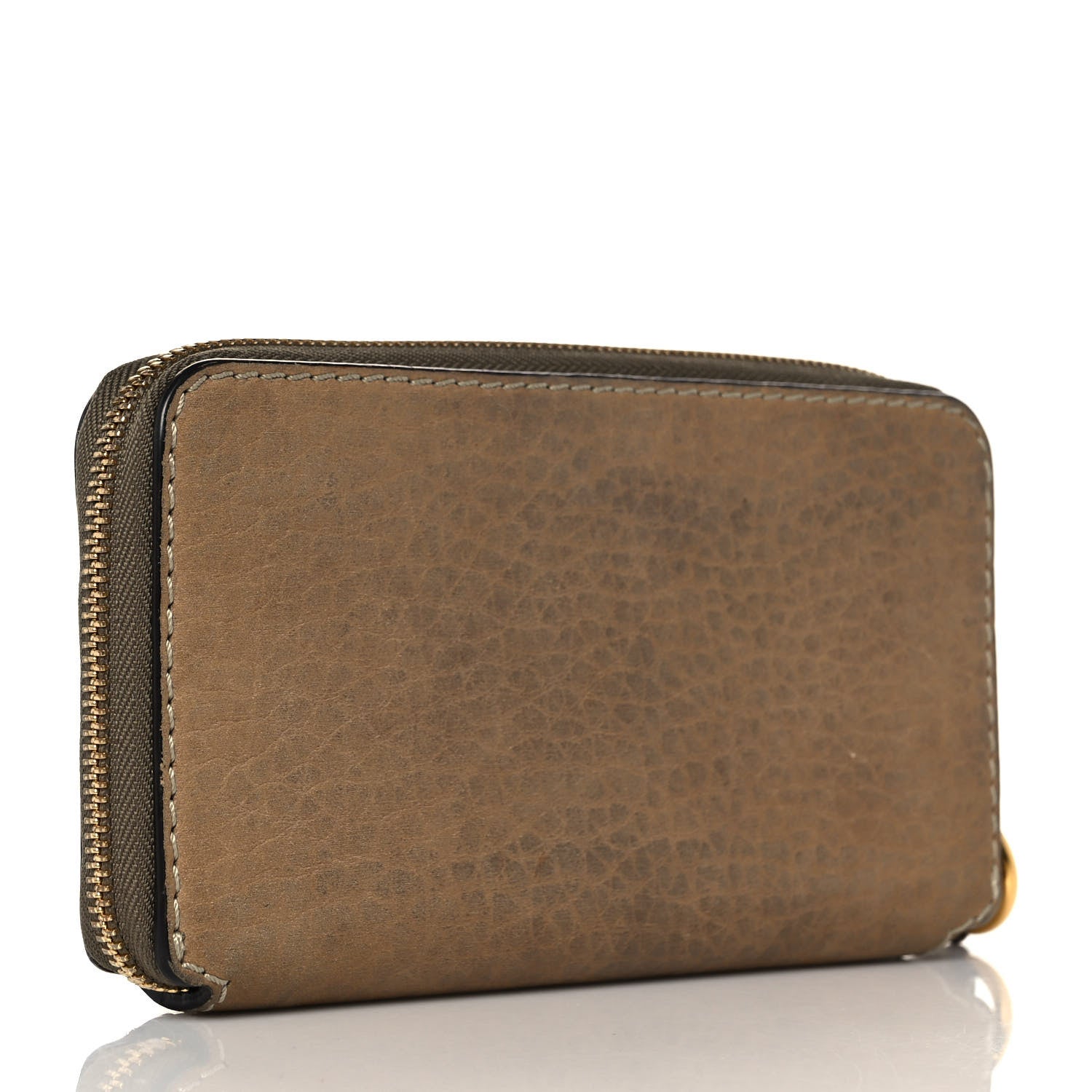 Chloe Grained Calfskin Marcie Long Zip Around Wallet Nut 3 of 8