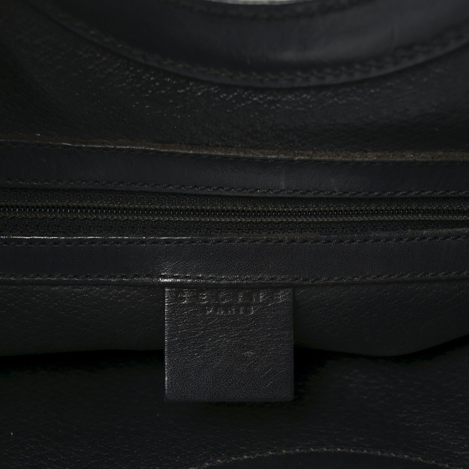 Celine Canvas Calfskin Macadam Handbag 7 of 10
