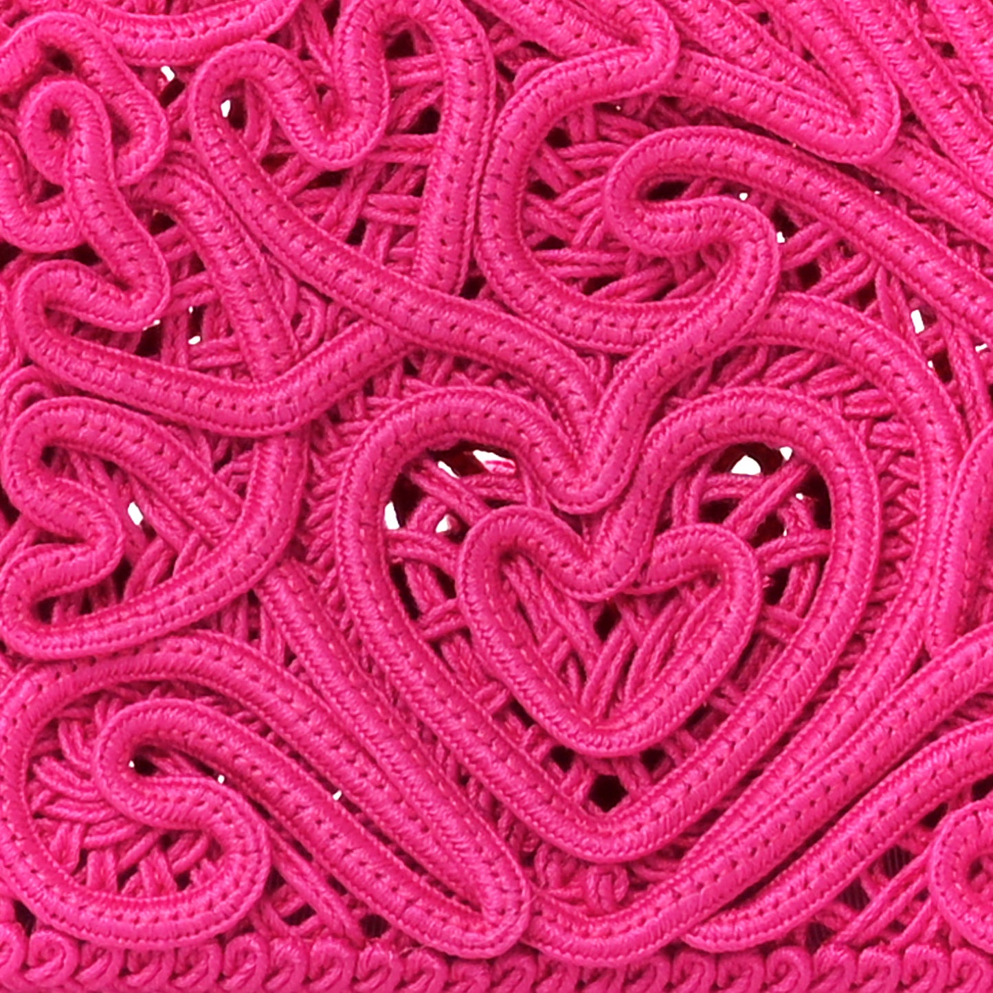 Cordonetto Lace Shoulder Bag Fuchsia