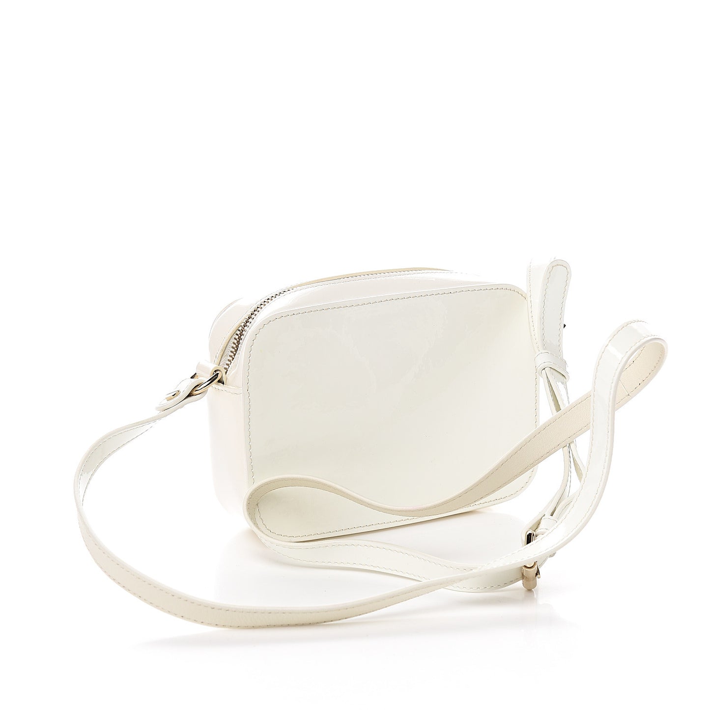 Patent Palazzo Medusa Camera Bag White