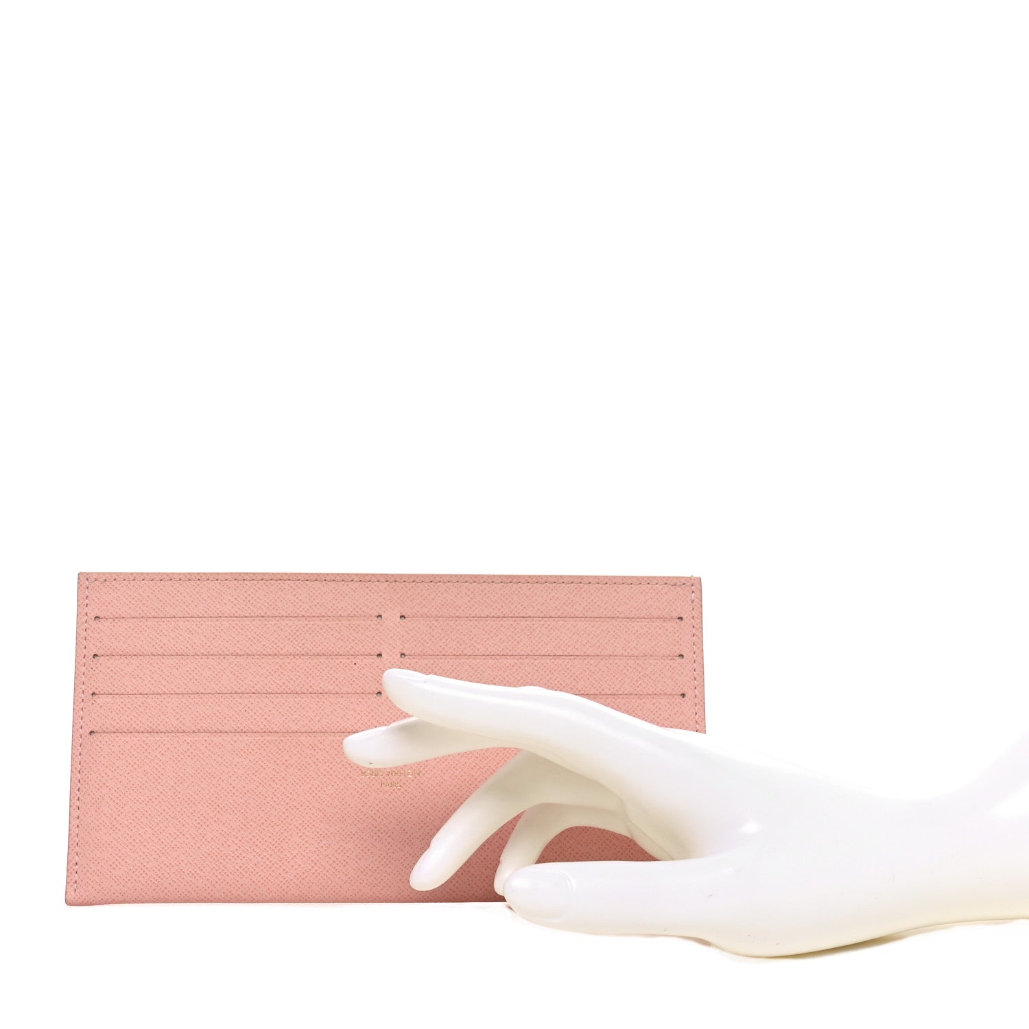 Louis Vuitton Calfskin Felicie Card Holder Insert Rose Ballerine 2 of 6