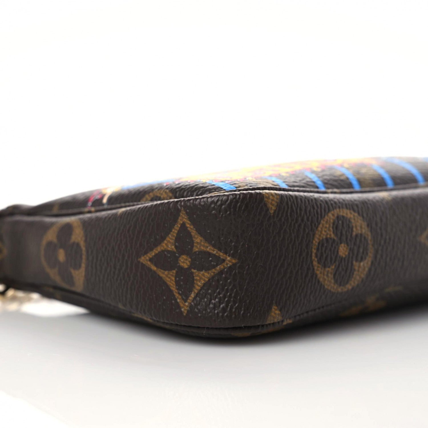 Louis Vuitton Monogram 2020 Christmas Animation Roller Coaster Mini Pochette Accessories Pivoine 5 of 10
