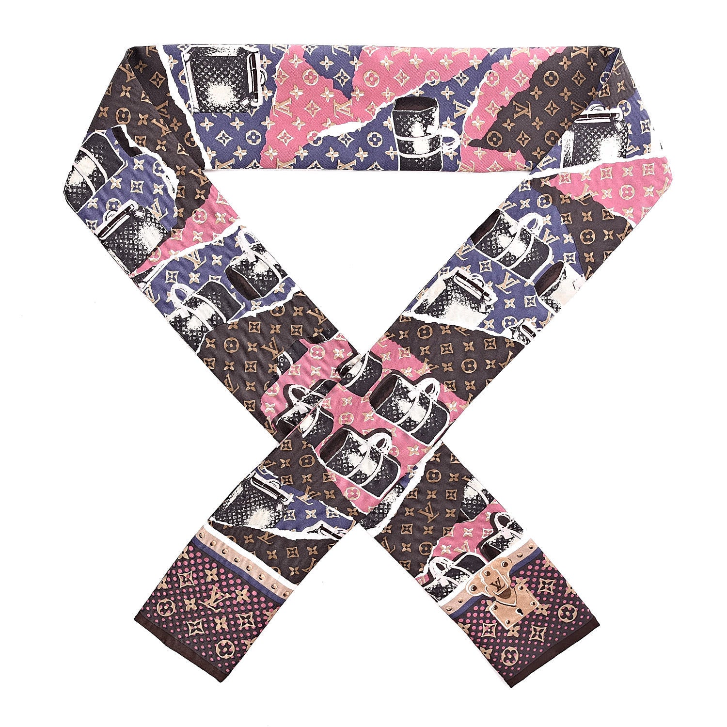 Louis Vuitton Silk Monogram Voyage Bandeau 1 of 4